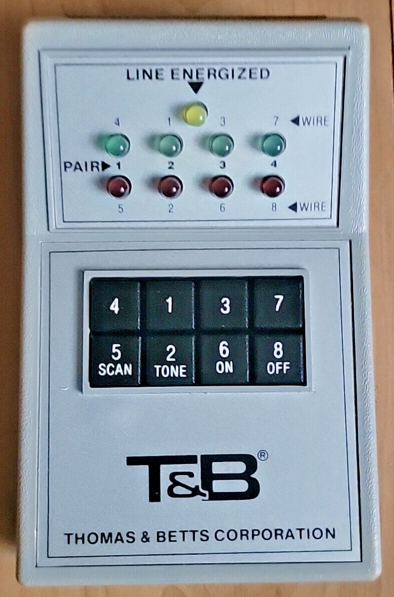Wiring Analyzer Wire TCWA1 Thomas & Betts -Made in USAA – TESTED & WORKS