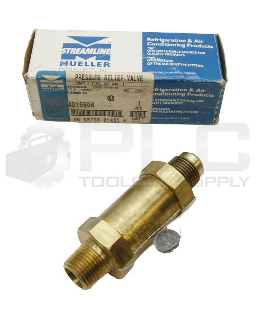 NEW MUELLER A-15504 PRESSURE RELIEF VALVE 1/52″ MPT 5/8″ FL AD15504