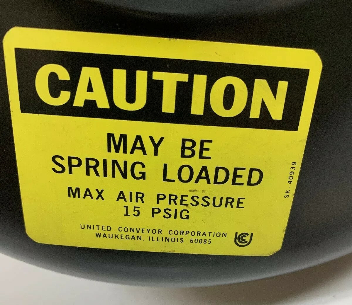 United Conveyor 4402-7 15psi Low Pressure Air Chamber + Warranty & Fast Shipping