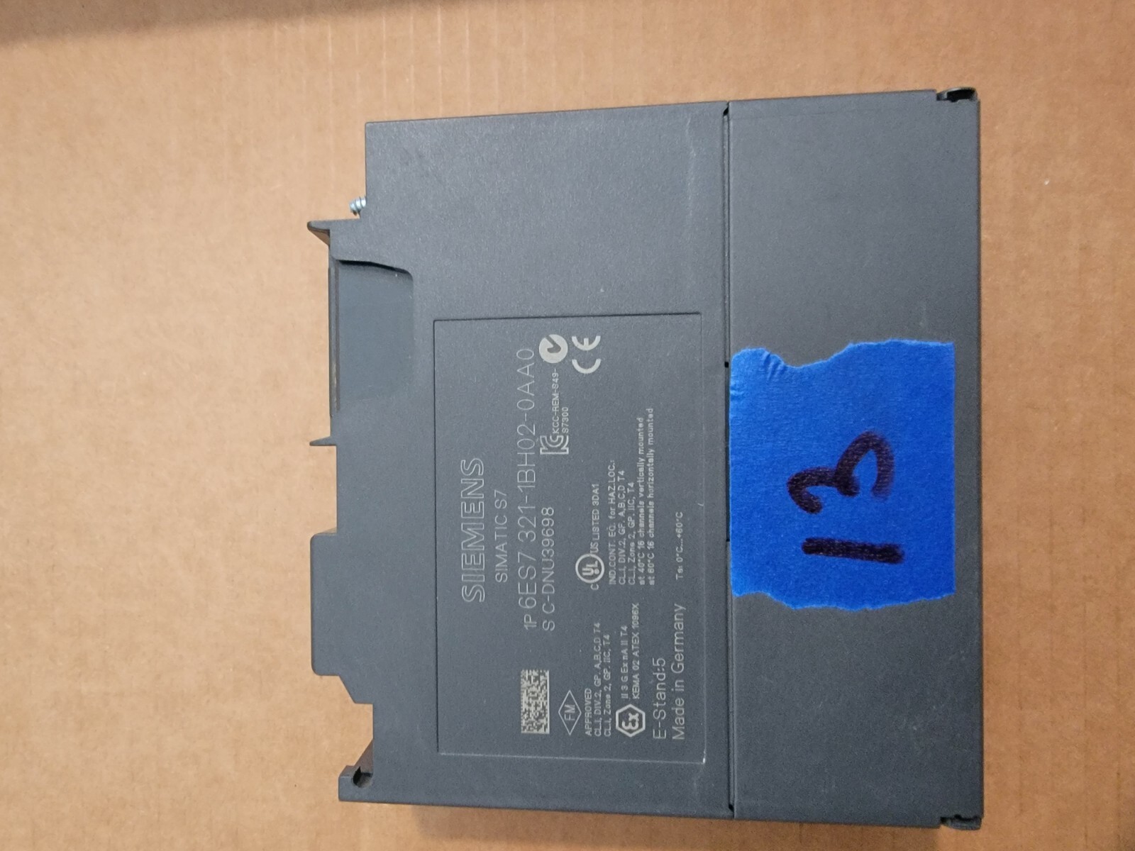 SIEMENS 6ES7 321-1BH02-0AA0 SIMATIC S7 INPUT MODULE – Used – Item 13