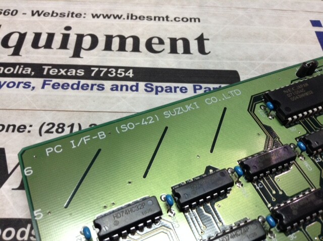 Suzuki SMT-1000V IO Board – E98043-PT-001 – SO-42 w/Warranty