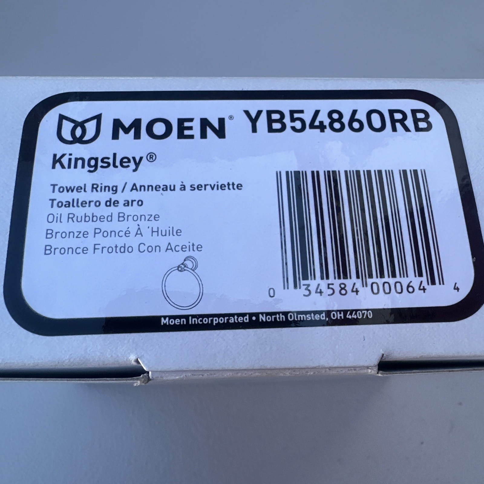 Moen YB54860RB Oil-Rubbed Bronze Towel Ring