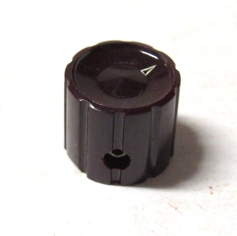 HP Hewlett Packard Equipment Brown Knob 1/8 inch Shaft With White Pointer