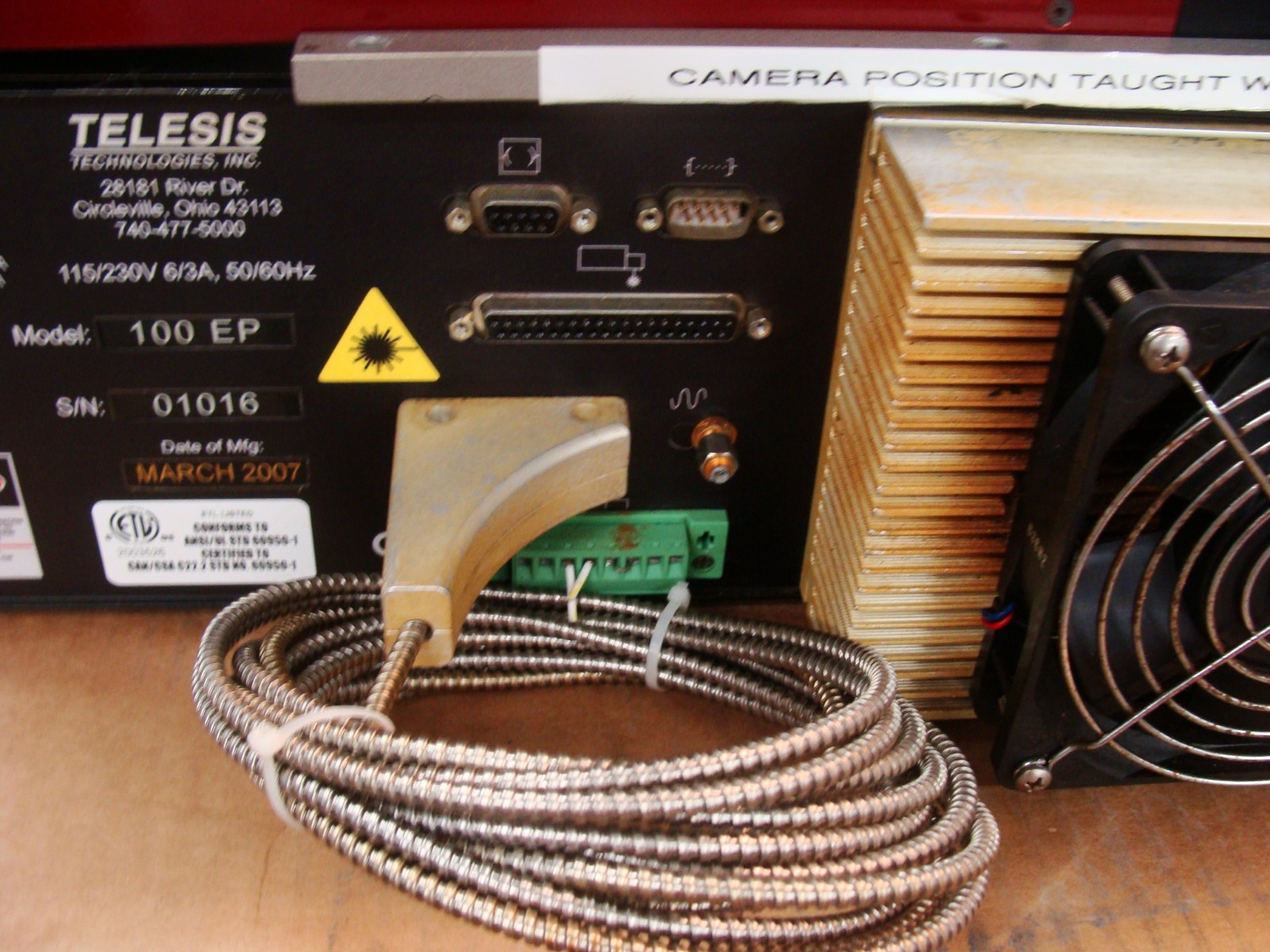TELESIS TLM SERIES DIODE-PUMPED LASER SYSTEM TLM 100EP