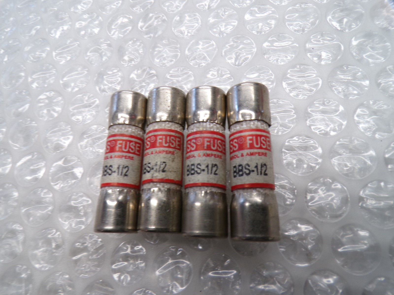 BUSSMANN BBS-1/2 FUSE LOT OF 4 NSNP