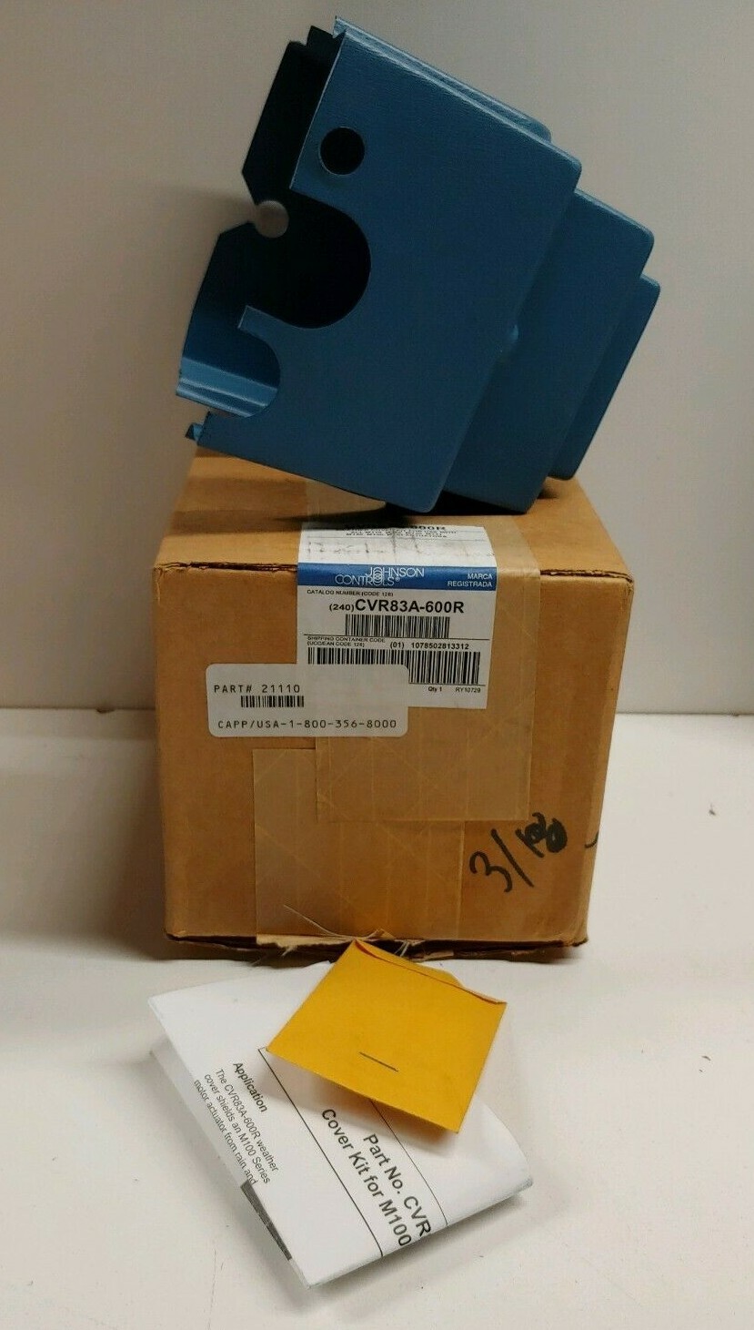 NEW OLD STOCK! JOHNSON CONTROLS WEATHER COVER KIT FOR M100 ACTUATORS CVR83A-600R