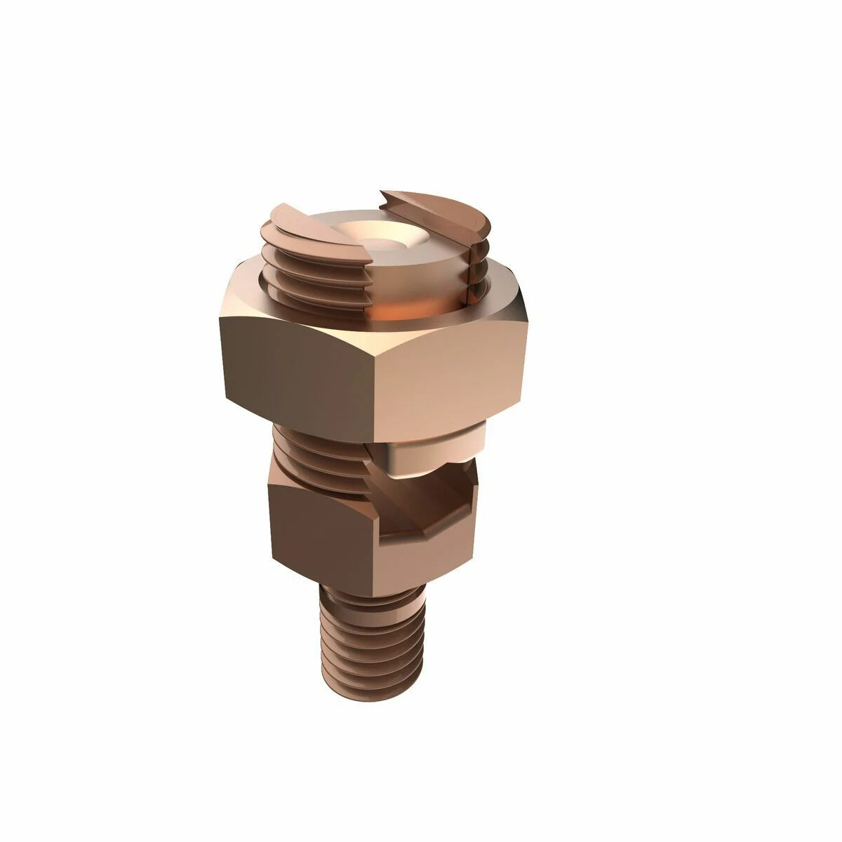 Burndy KC26B1 Mechanical Grounding Connector, Cable to Flat, 2-2/0 AWG (Str) /