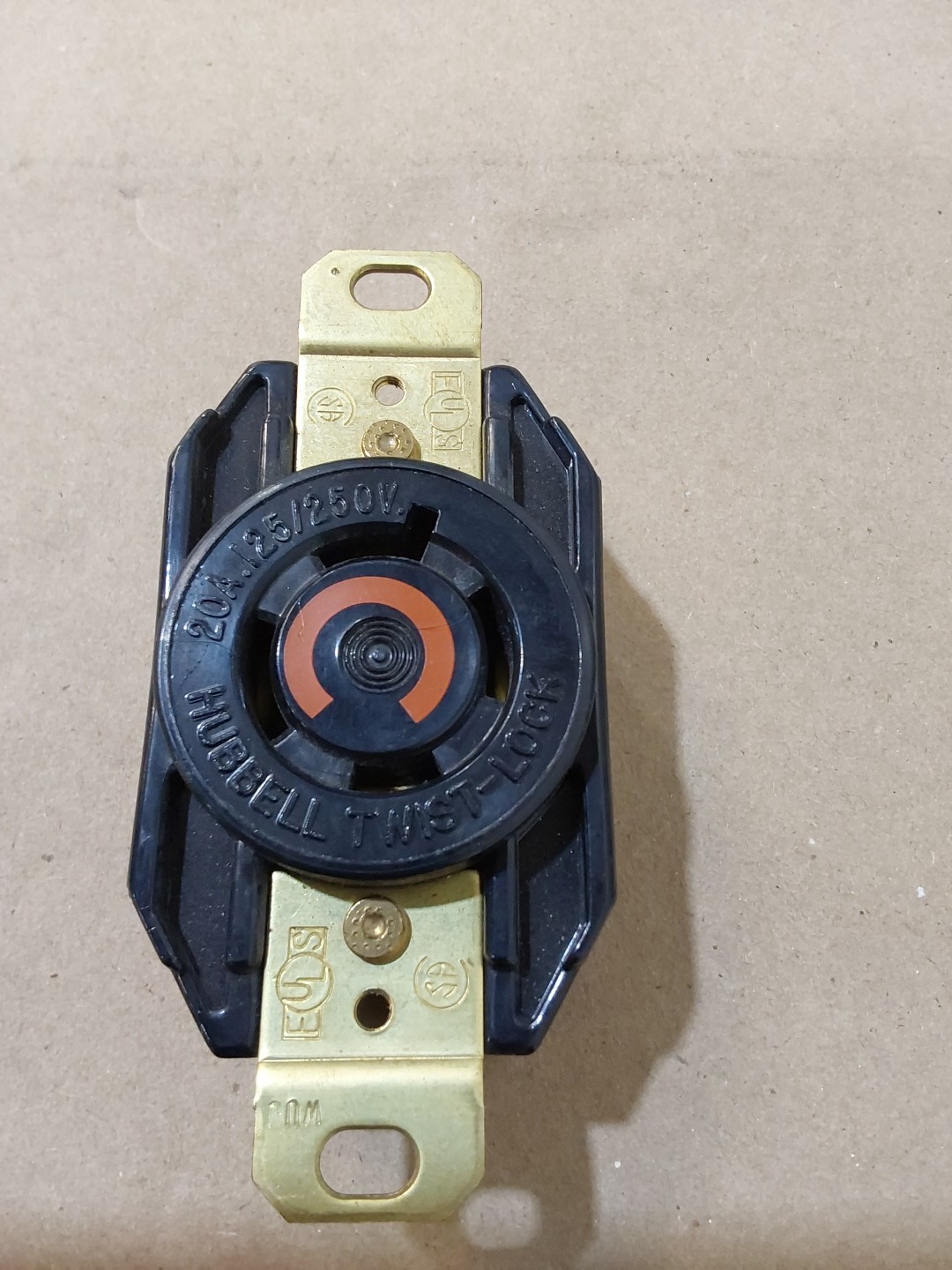 NEW OLD STOCK! HUBBELL 20A 125/250V TWIST LOCK RECEPTACLE HBL2410