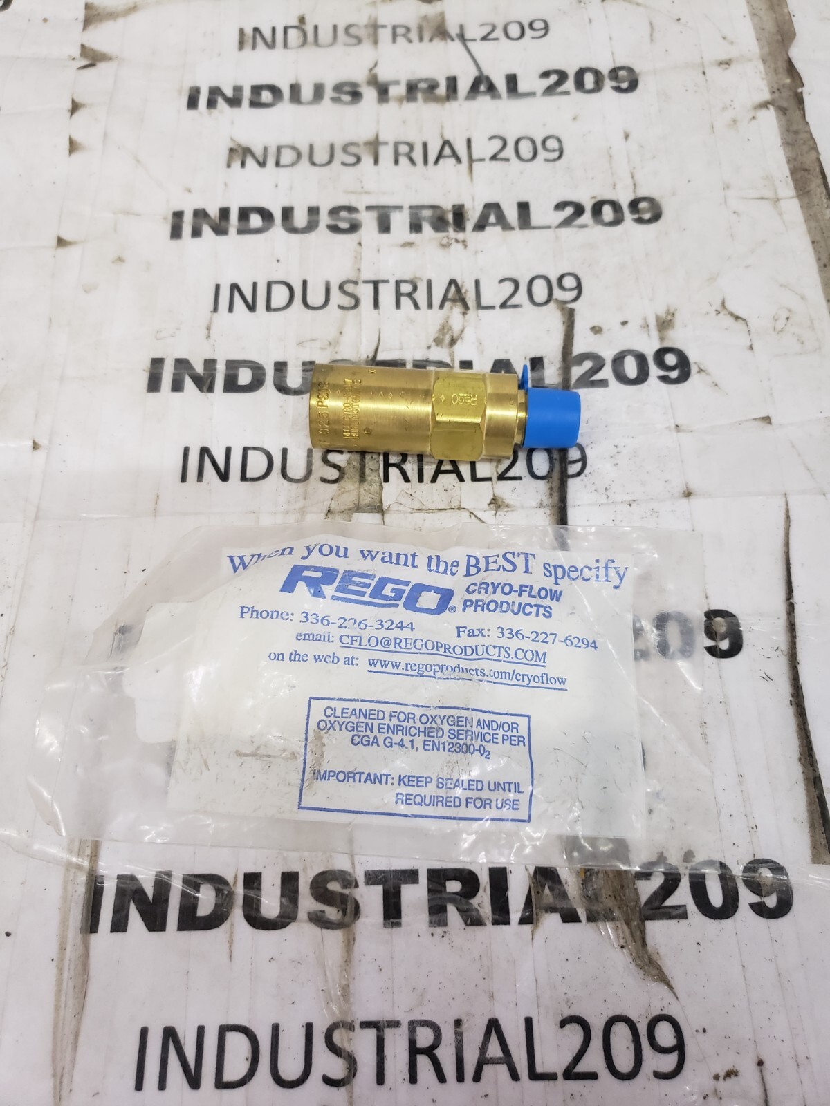 REGO CYRO PRV9432F RELIEF VALVE 1/4 NPT