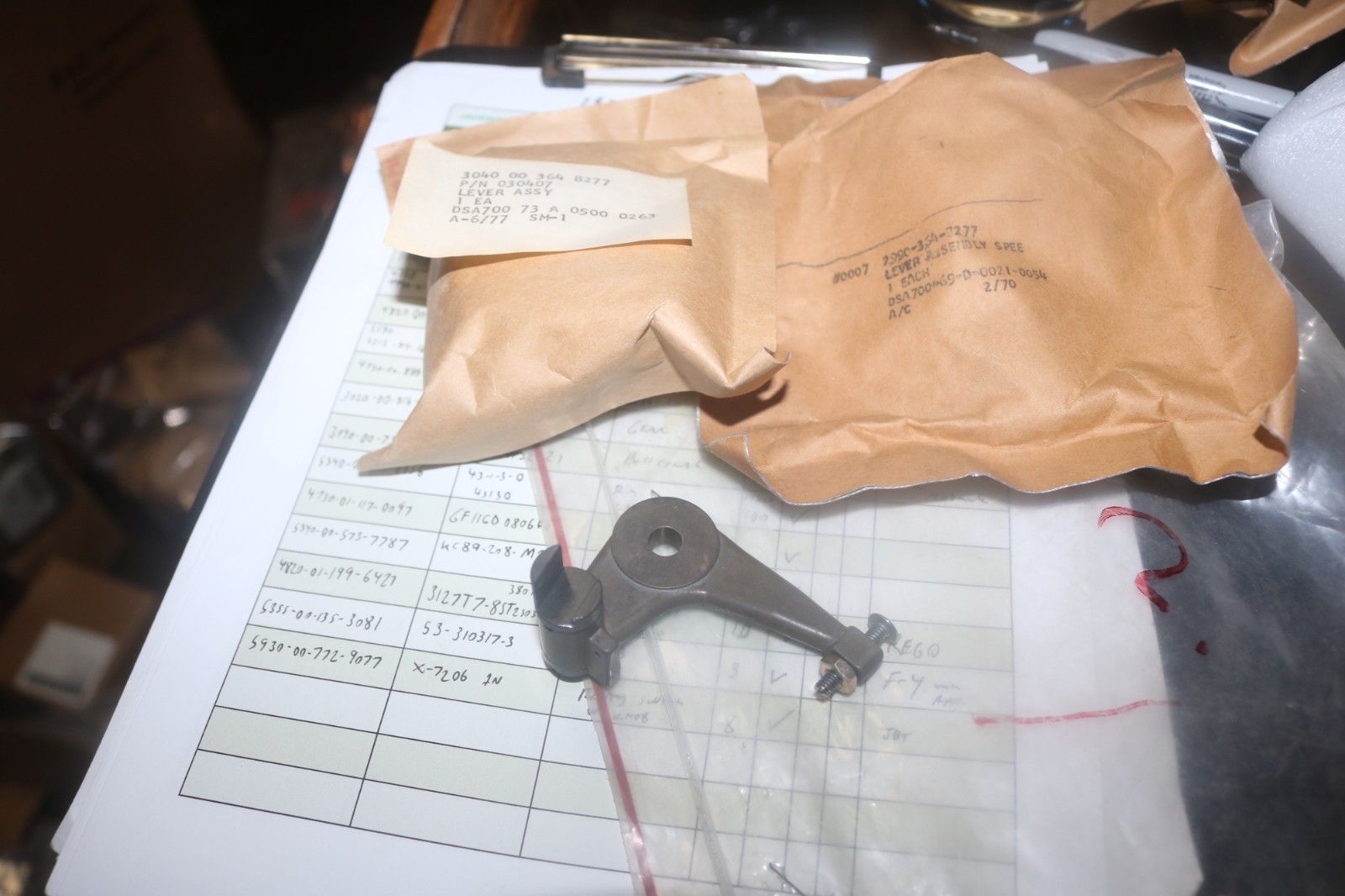 NOS Woodward Governor bellcrank speed lever assy PN 030407 3040-00-364-8277