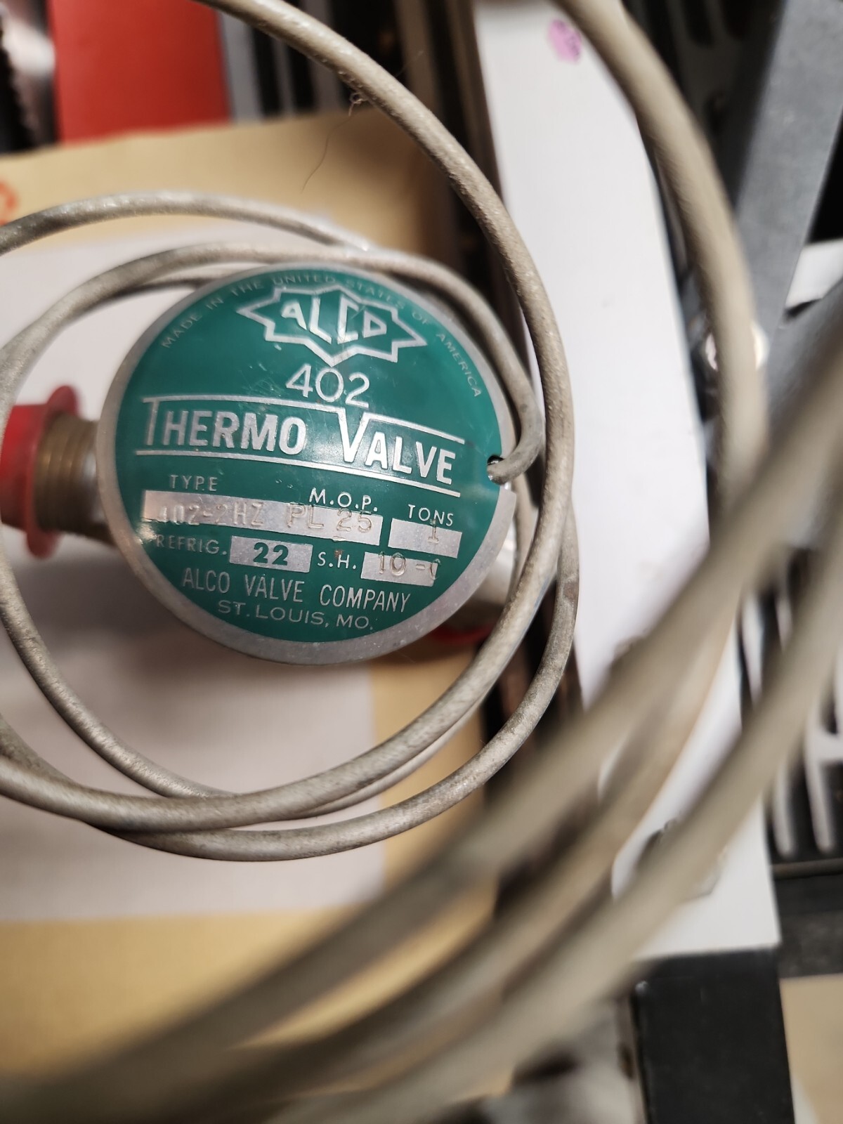 Alco 402-2HZ Thermo Valve, PL 25, 1 Ton, 22 Refrig., SH10