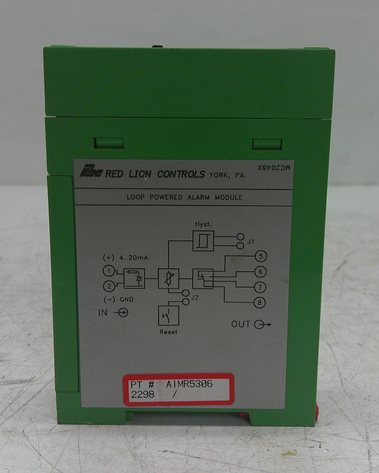 Red Lion Controls Model AIMR5306 Loop Powered Alarm Module Used