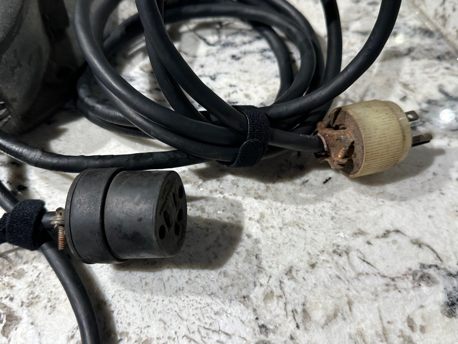 SQUARE D Vintage FOOT PEDAL Gray Operator Foot Switch Tested Needs New Cords