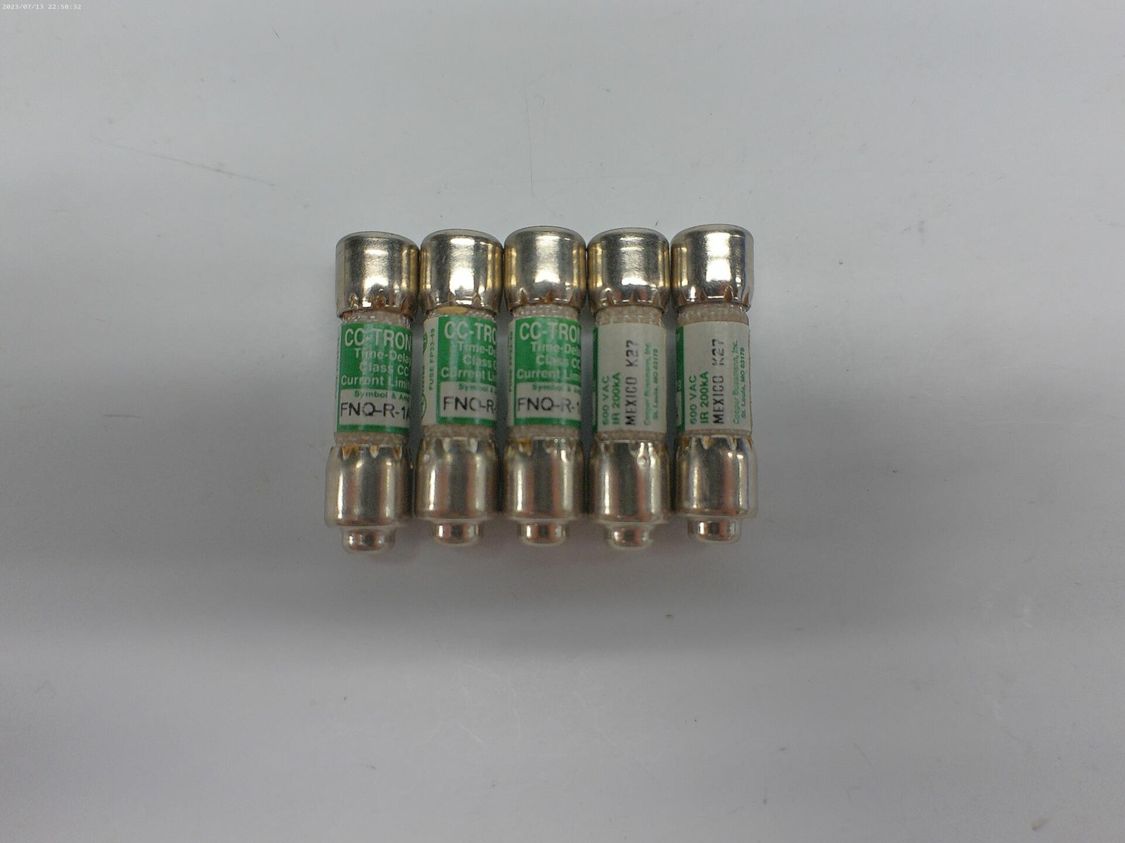 CC-TRON FNQ-R-1/4 FUSE LOT OF 5 NSNP