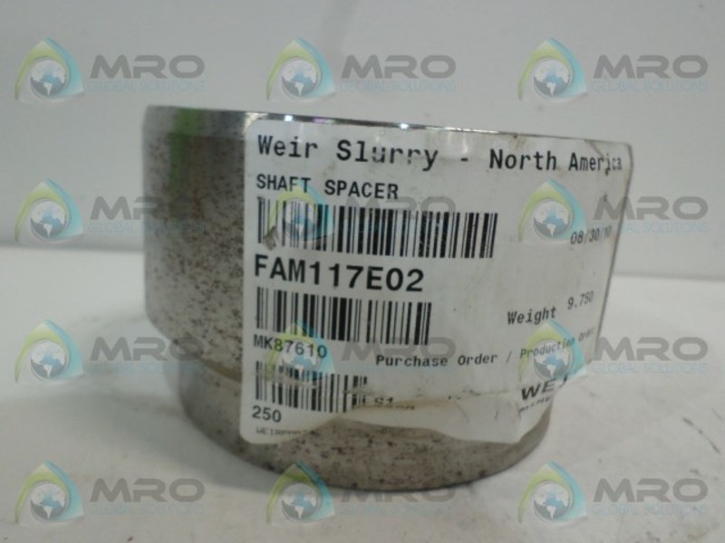 WEIR MINERALS FAM117E02 SHAFT SPACER NSNP