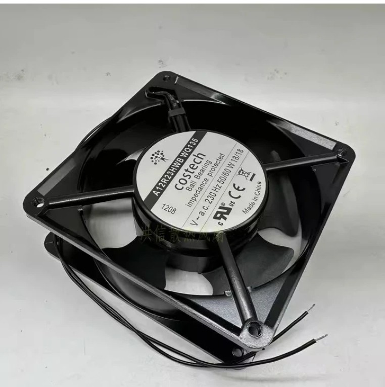 1PCS Costech A12R23HWB WQ135 230V 18W 12038 12CM Axial Flow Fan Cooling Fan