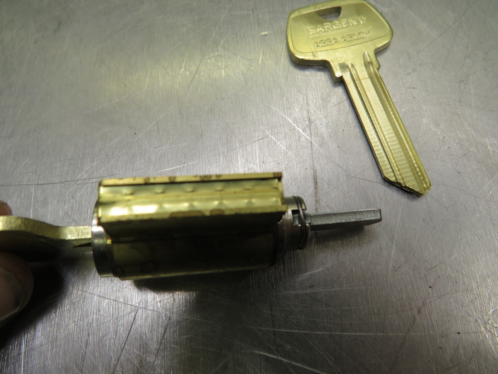 Sargent LA Key Blank Lot of 2 W/ Lock Cylinder