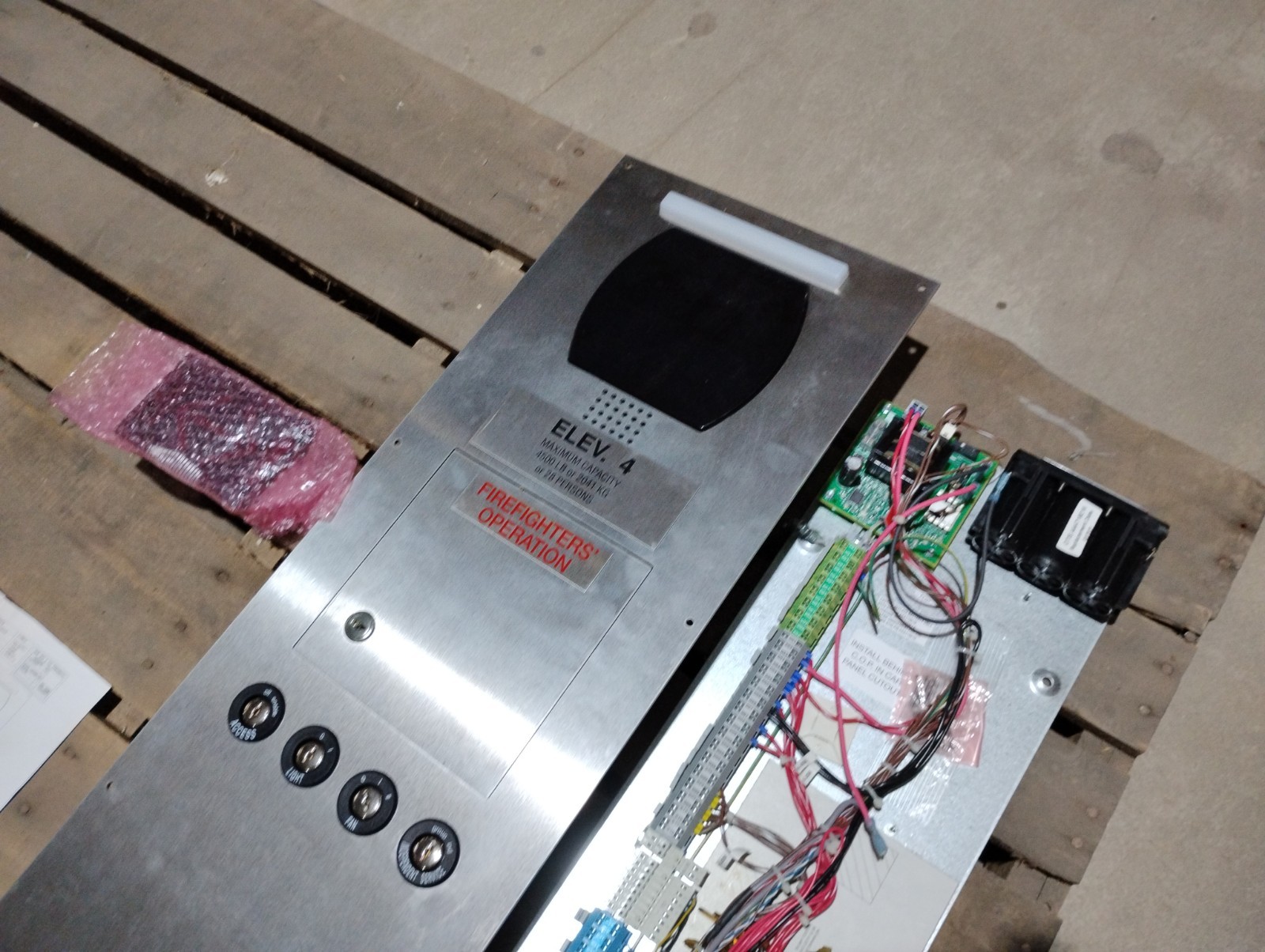 Otis 2500DX Stainless Elevator Car Operating Panel Kit