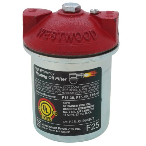 Westwood Products F25 Oil Filter 3/8″ Cast Iron 17GPH 52PSI NPT