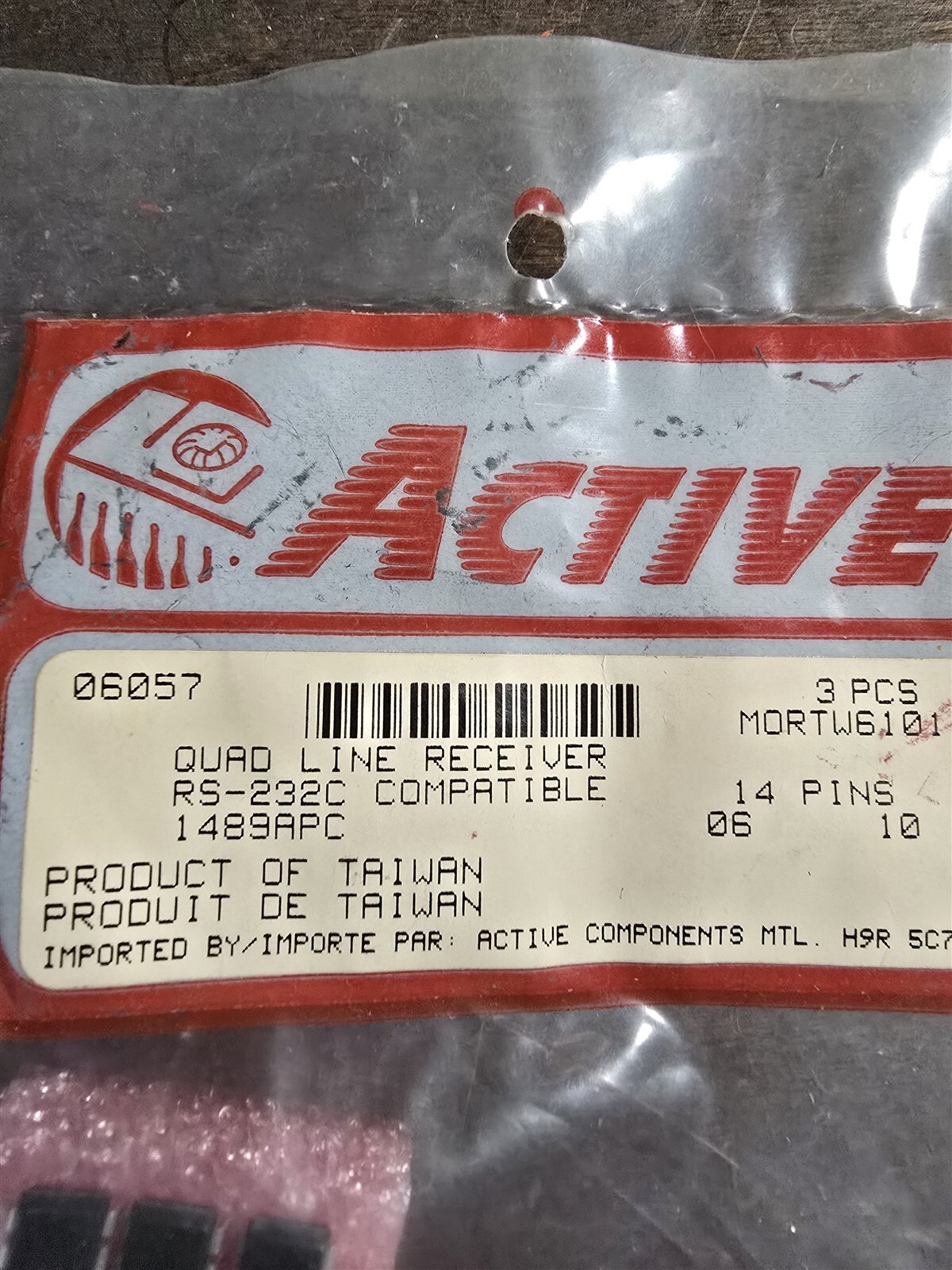 NEW Active 06057 MORTW6101 Quad Line Receiver 3-pack *FREE SHIPPING*