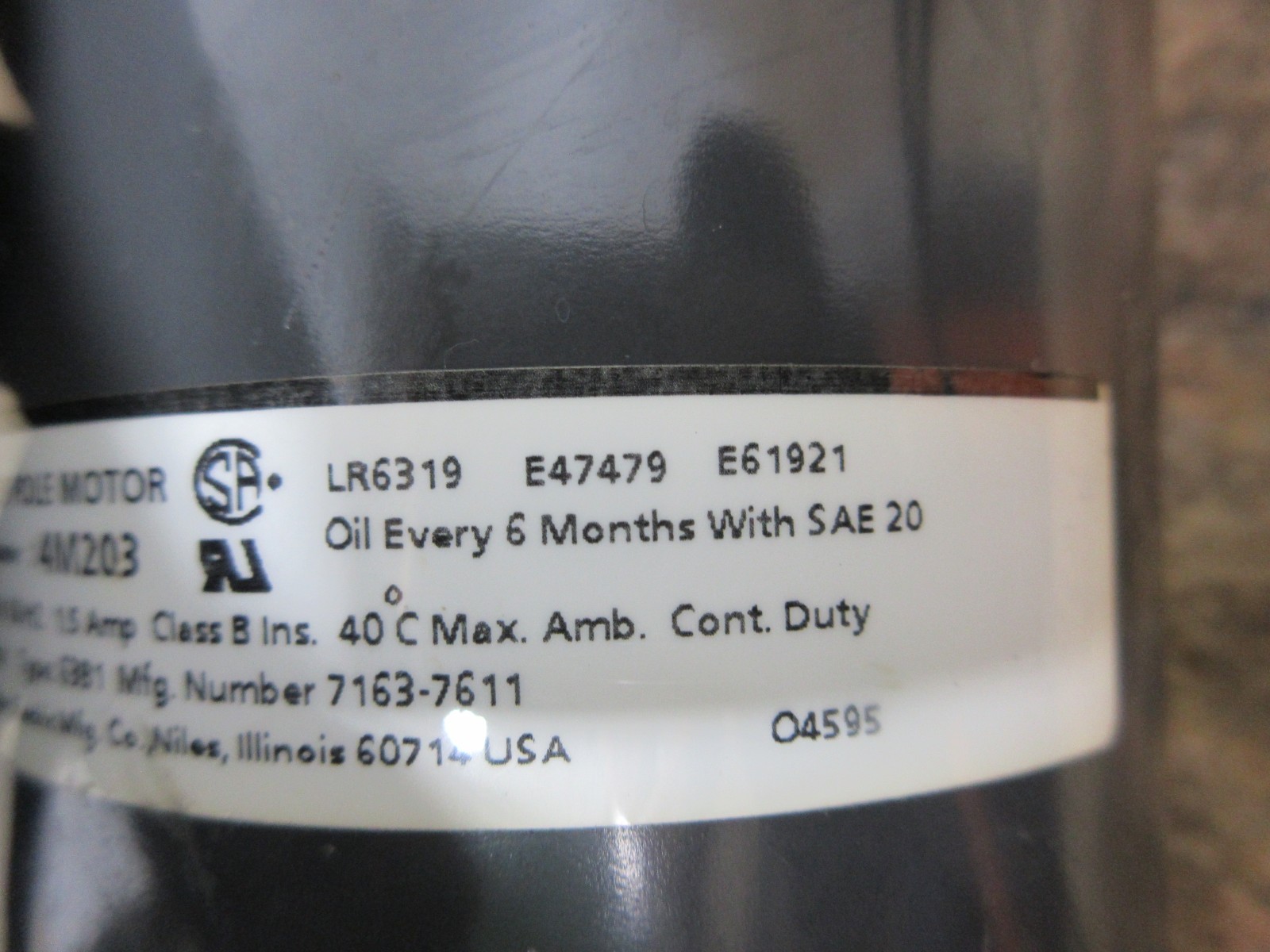 1996 HAAS VF-1 CNC VERTICAL MILL DAYTON 4M203 63B1 GEAR BOX TRANSMISSION MOTOR