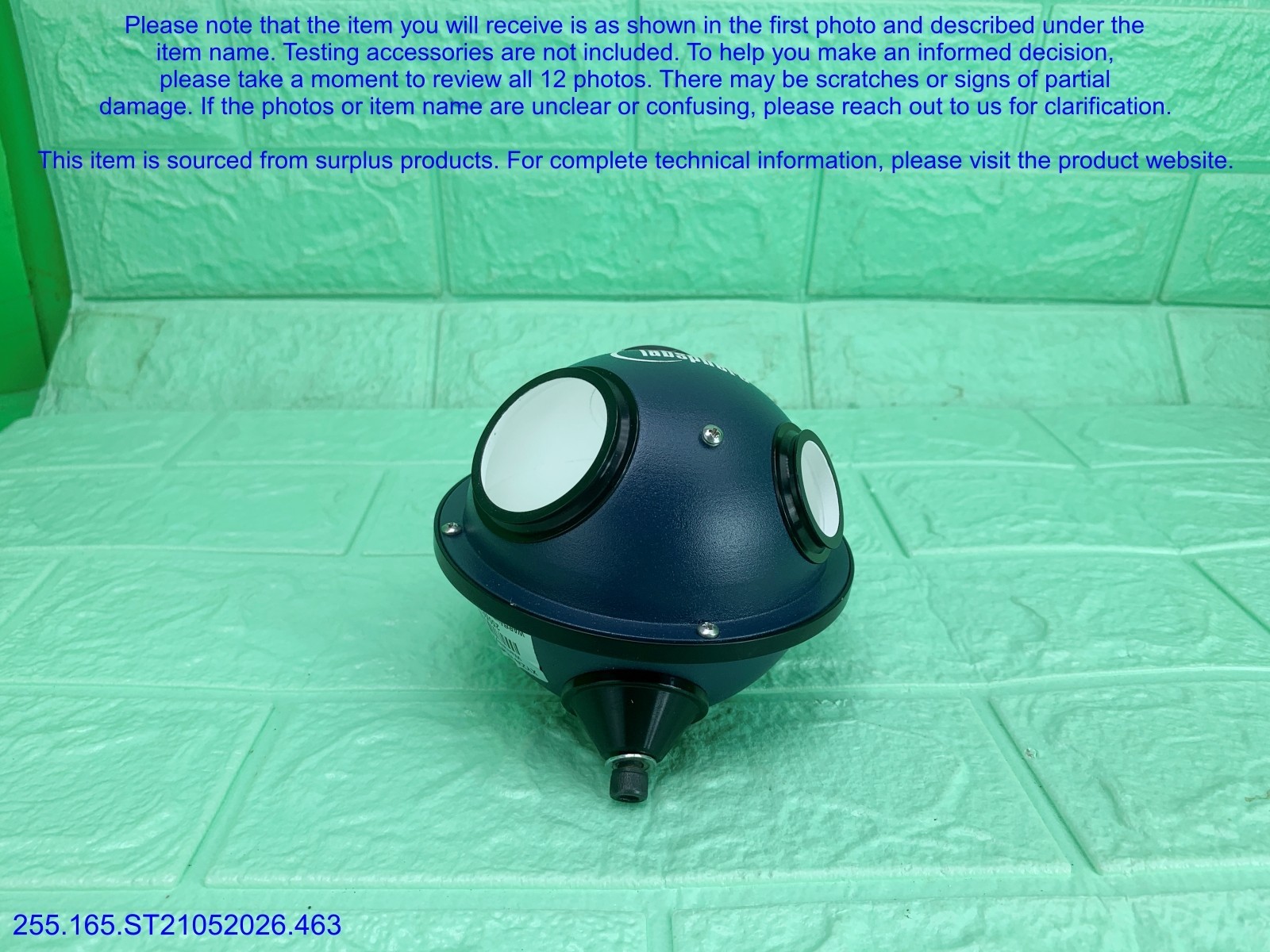 Newport 819M-B-11-1.0 819D Sphere Labsphere Light part as in photos, sn:9220.DHL
