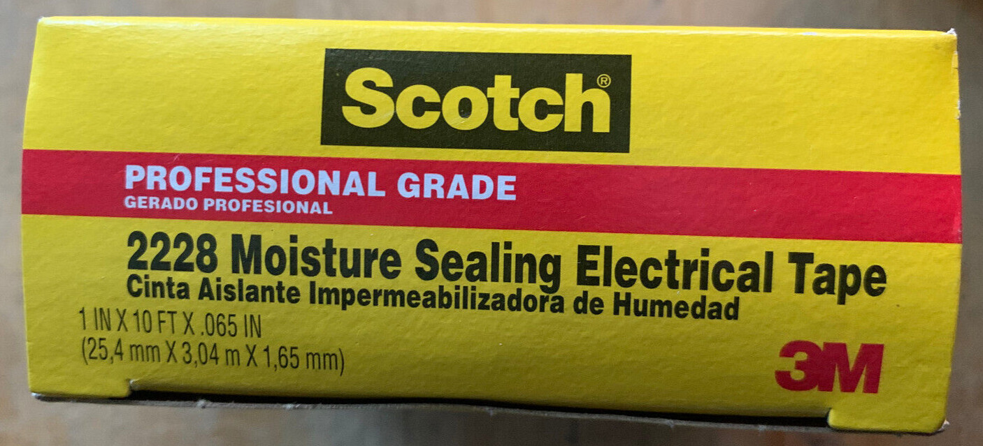 LOT OF 2 Scotch� Professional Grade 2228 Moisture Sealing Electrical Tape 10 FT