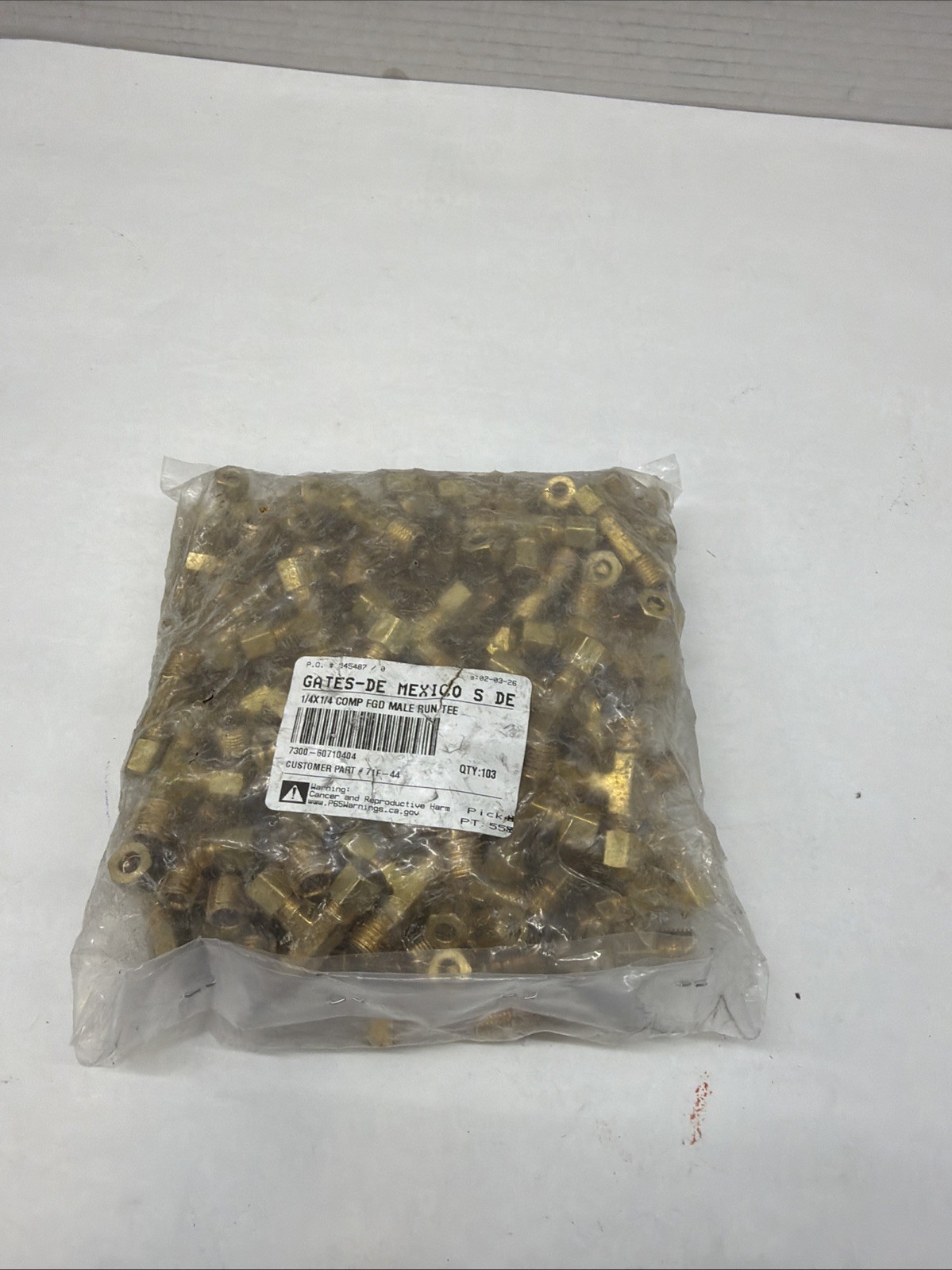 Midland – 71F-44 – 1/4 OD COMP X 1/4MPT Male RUN 103 Pack