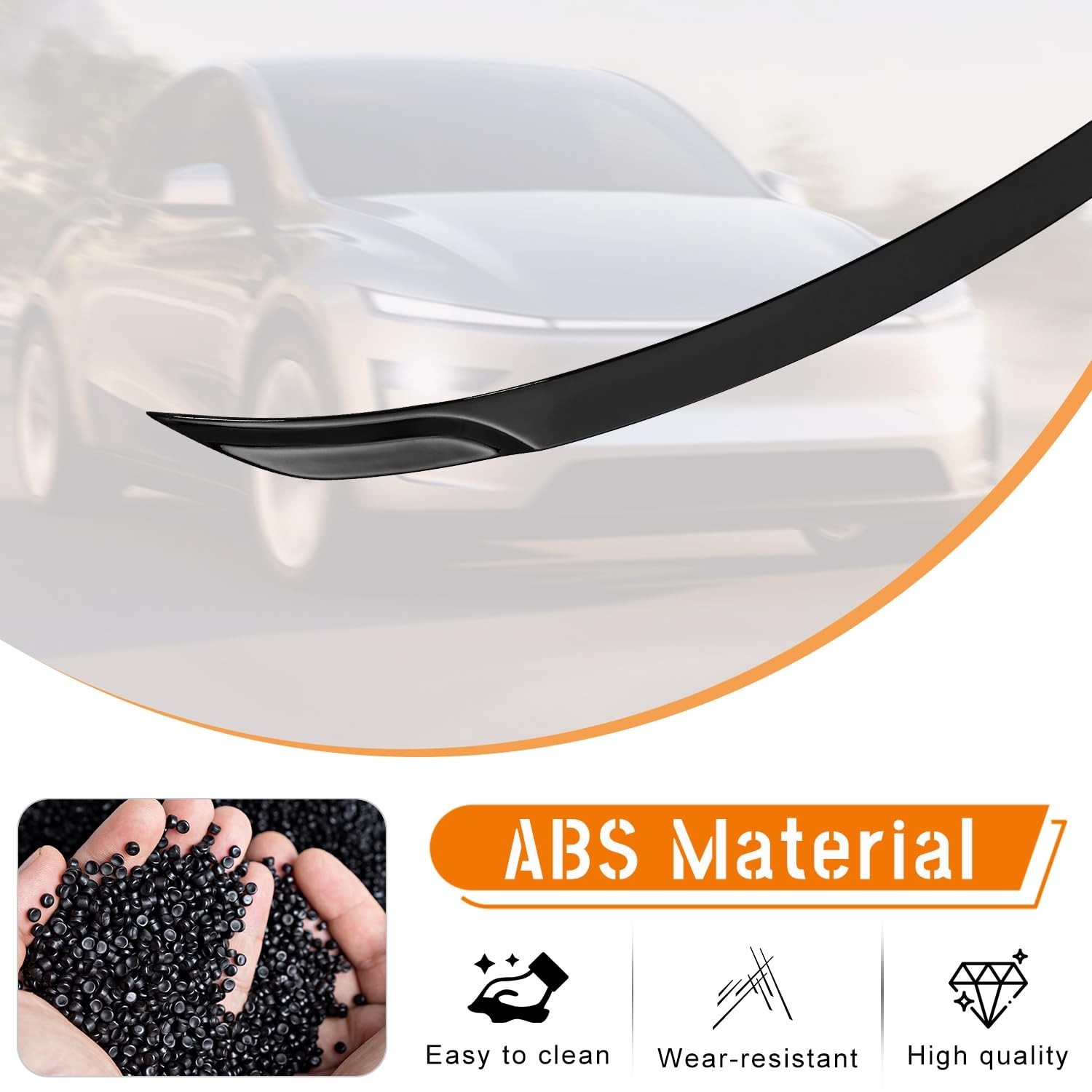 Rear Spoiler Wing Trunk Lip fit for Tesla Model Y Juniper 2025 2026,Exterior …