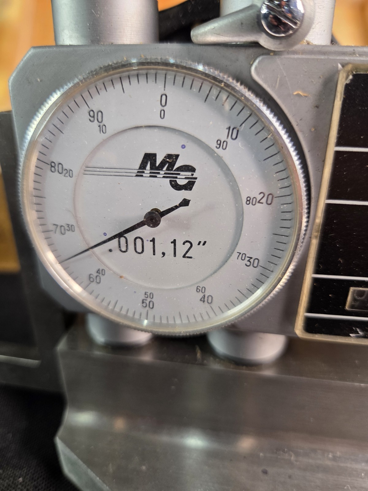 Double Column Height dial Gauge. 18″ x 6″ x 4″, MG Brand – Original Wooden Case