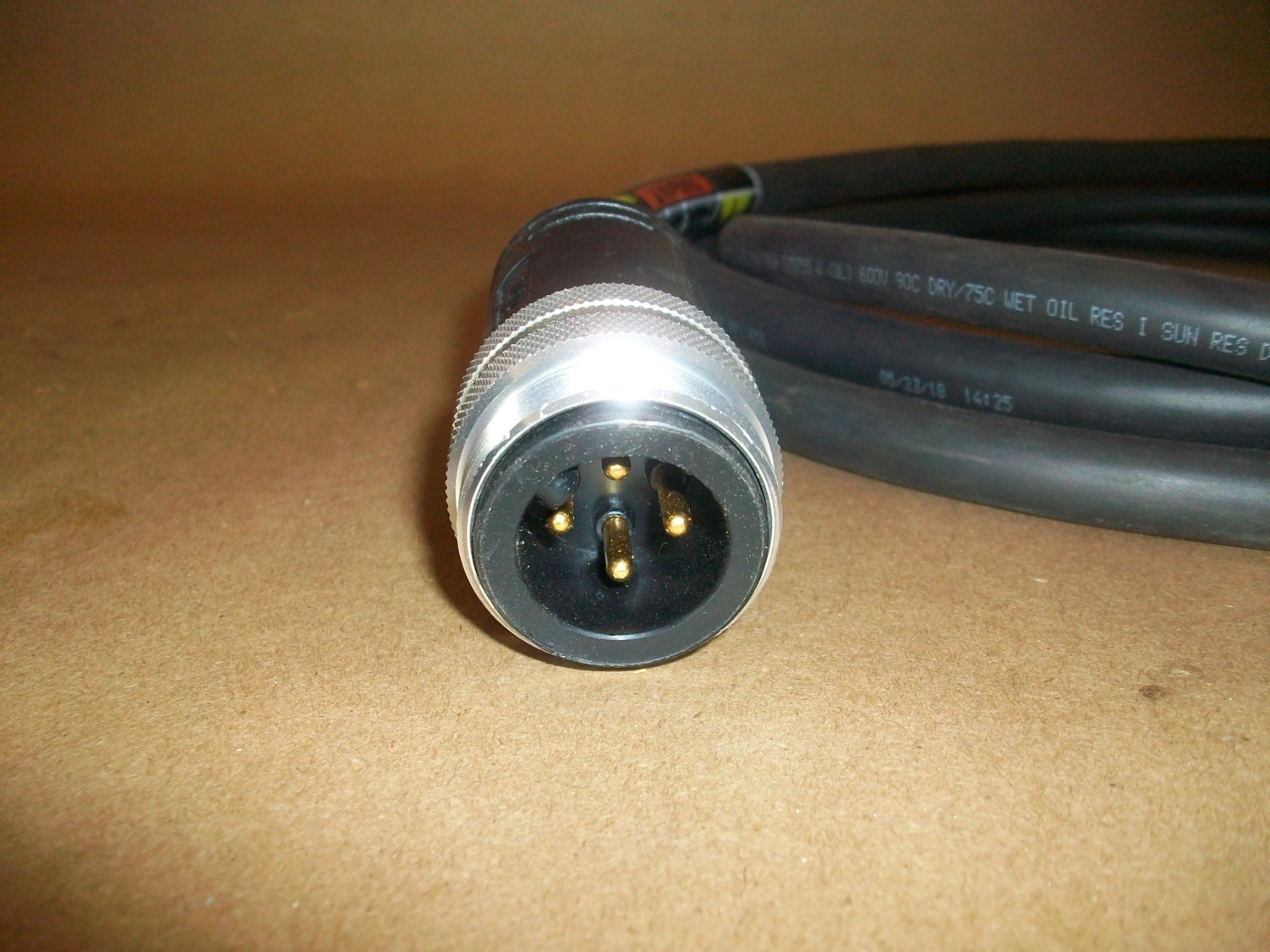 Lumberg Automation Molded Power Cord 10awg 4 conductor 12′ TC-ER THHN / THWN