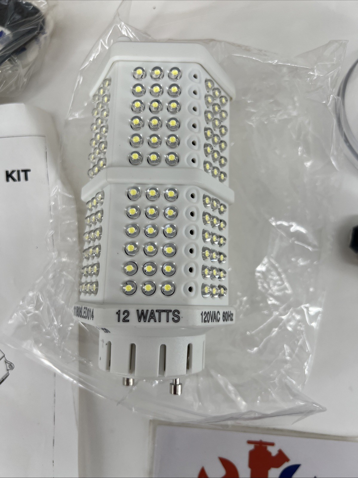 Kason LED Adapter Fixture Retrofit Kit 11806LED011, Clear White, 120V, 12 Watt