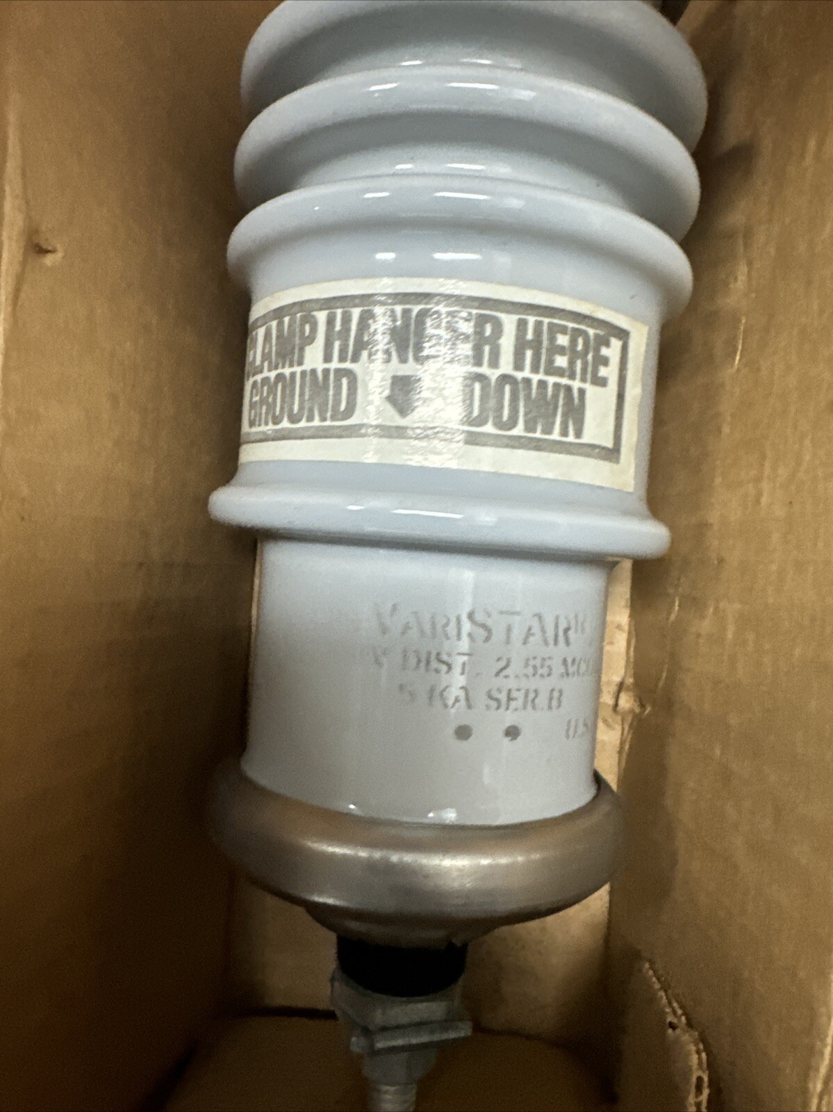 Mcgraw Edison Lightning 5Ka Varistar Mov Arrester 3.8MCOV AZS 3/4.5KV