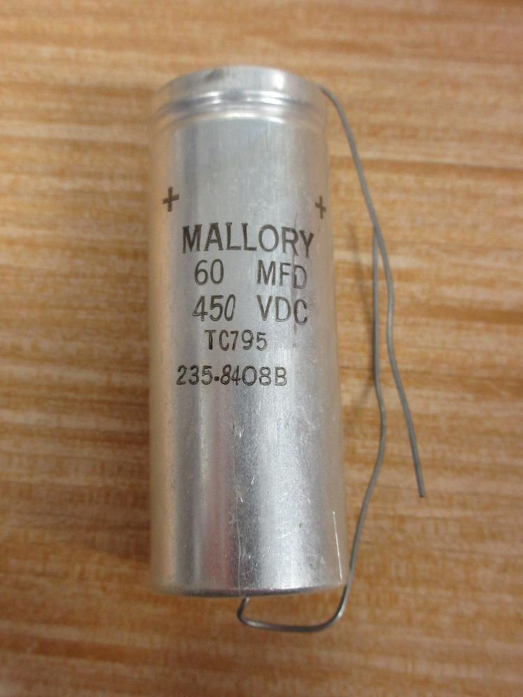 Mallory TC795 Cornell Dubilier Capacitor 60 MFD 450VDC