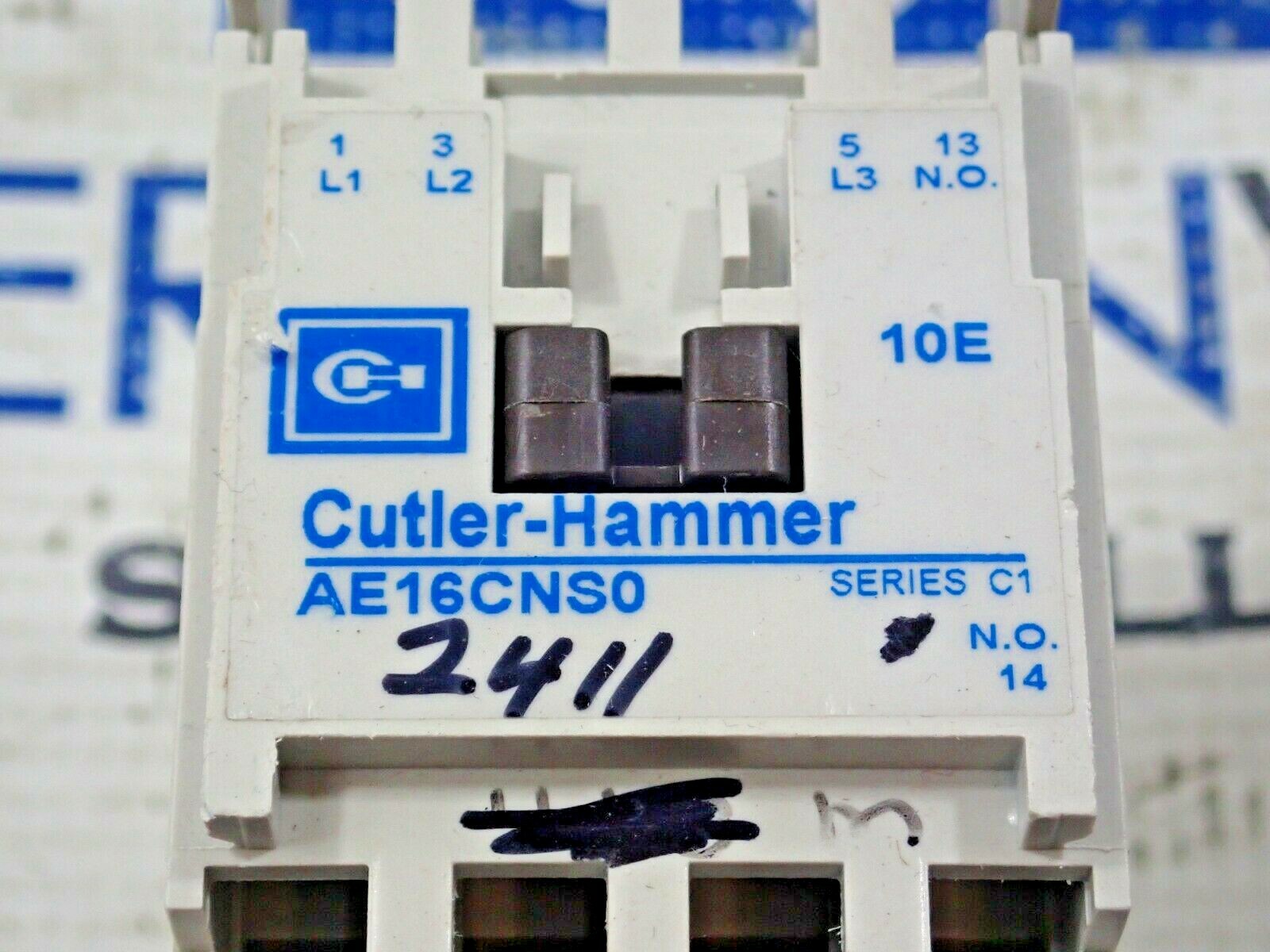 Cutler Hammer AE16CNS0 Contactor Series C1 110/120V coil