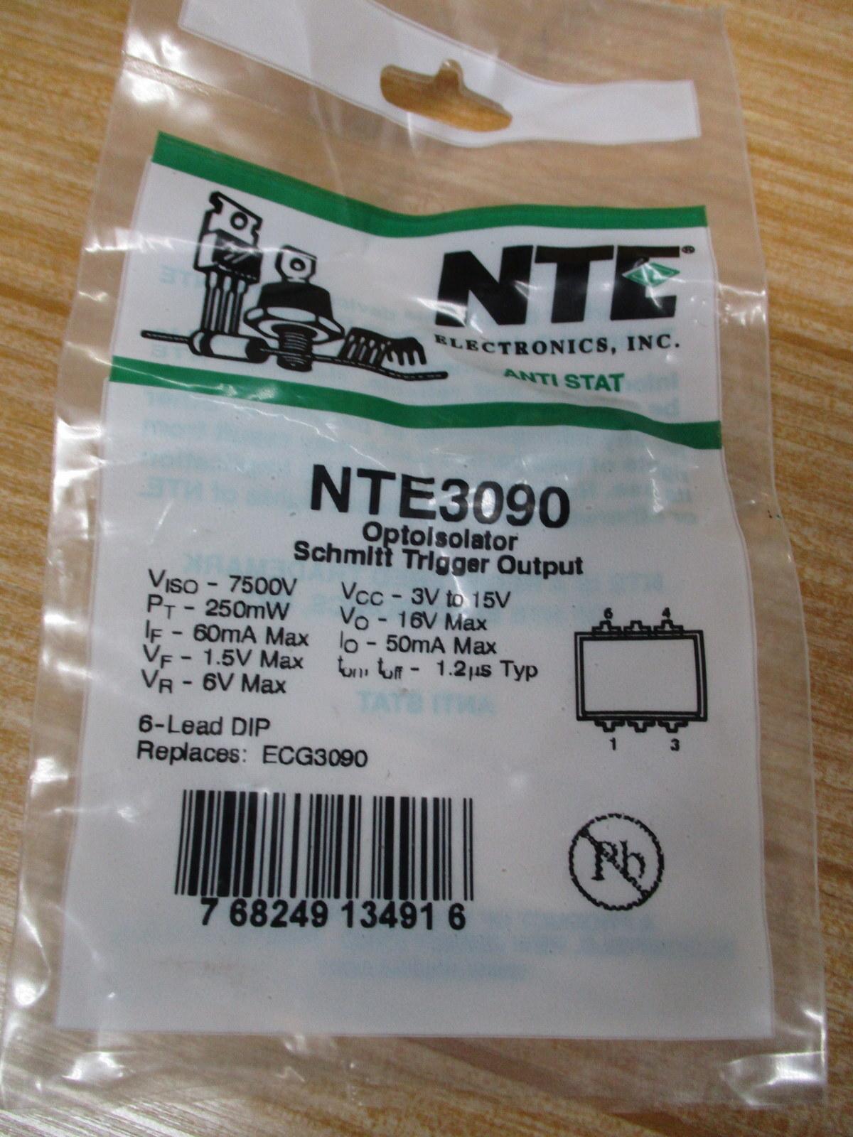 NTE NTE3090 Optoisolator (Pack of 2)