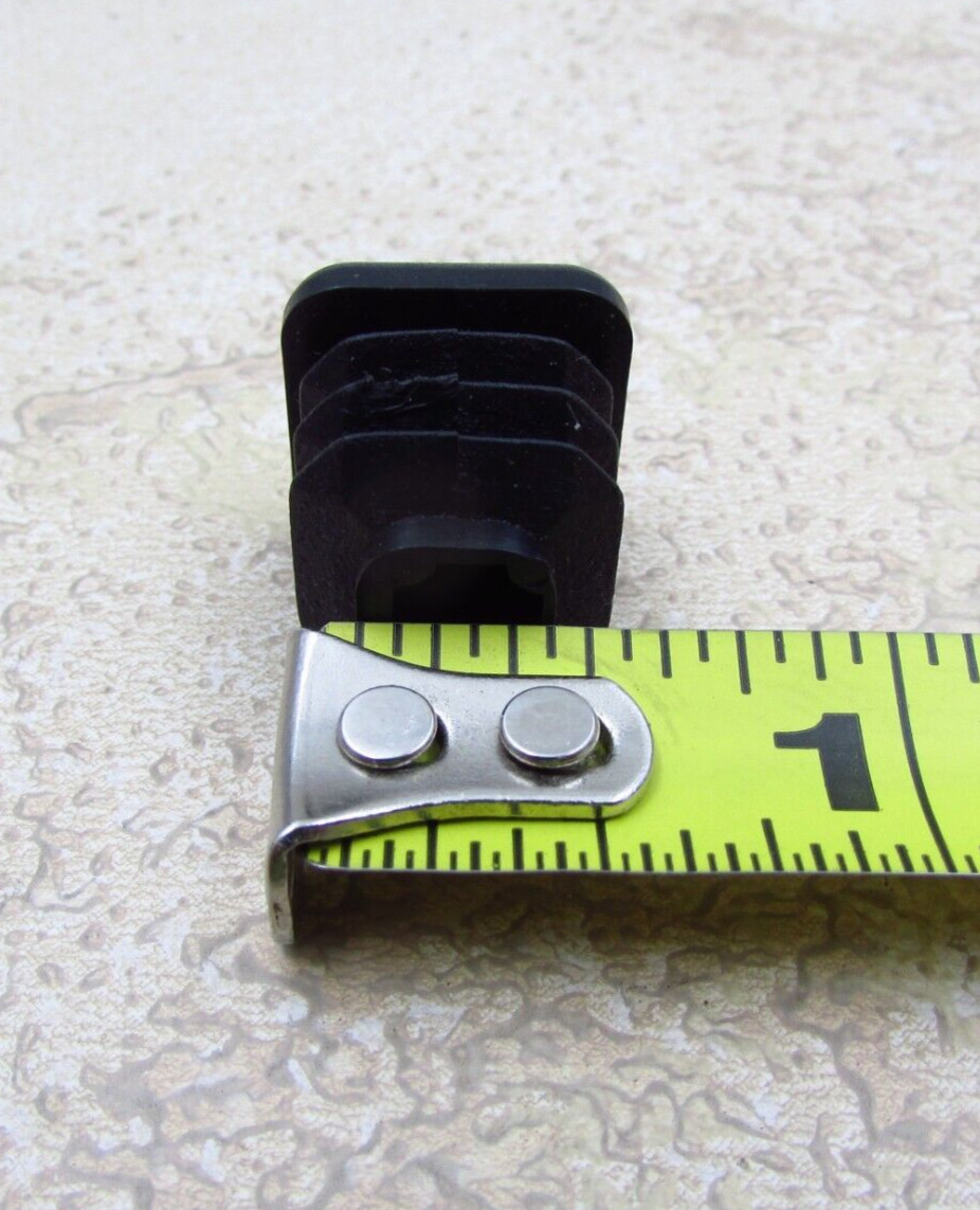 QTY 8 Black 5/8″ Inch, 16-20 Gauge Square Tube End Cap Plastic Insert Plugs
