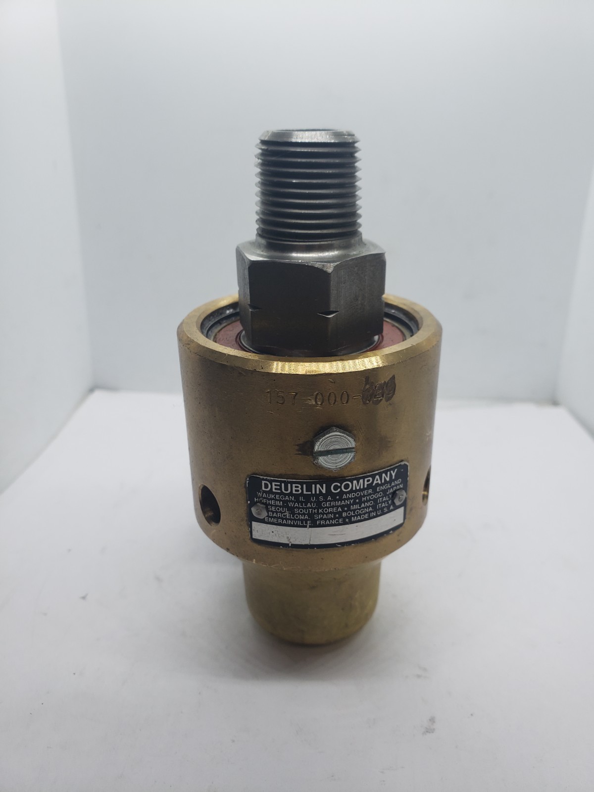 DEUBLIN 157-000-120 HIGH SPEED ROTARY JOINT WITH BACK ATTACHMENT