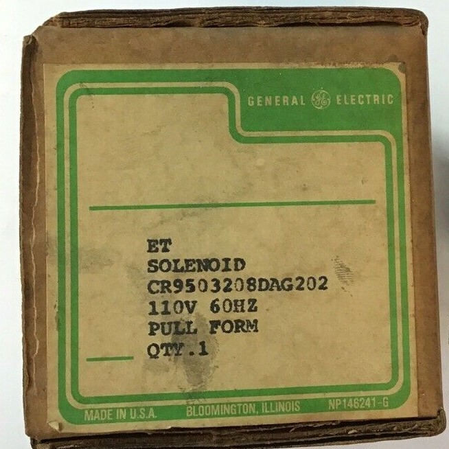 GENERAL ELECTRIC CR9503-208DAG202 ET SOLENOID 110V 60HZ