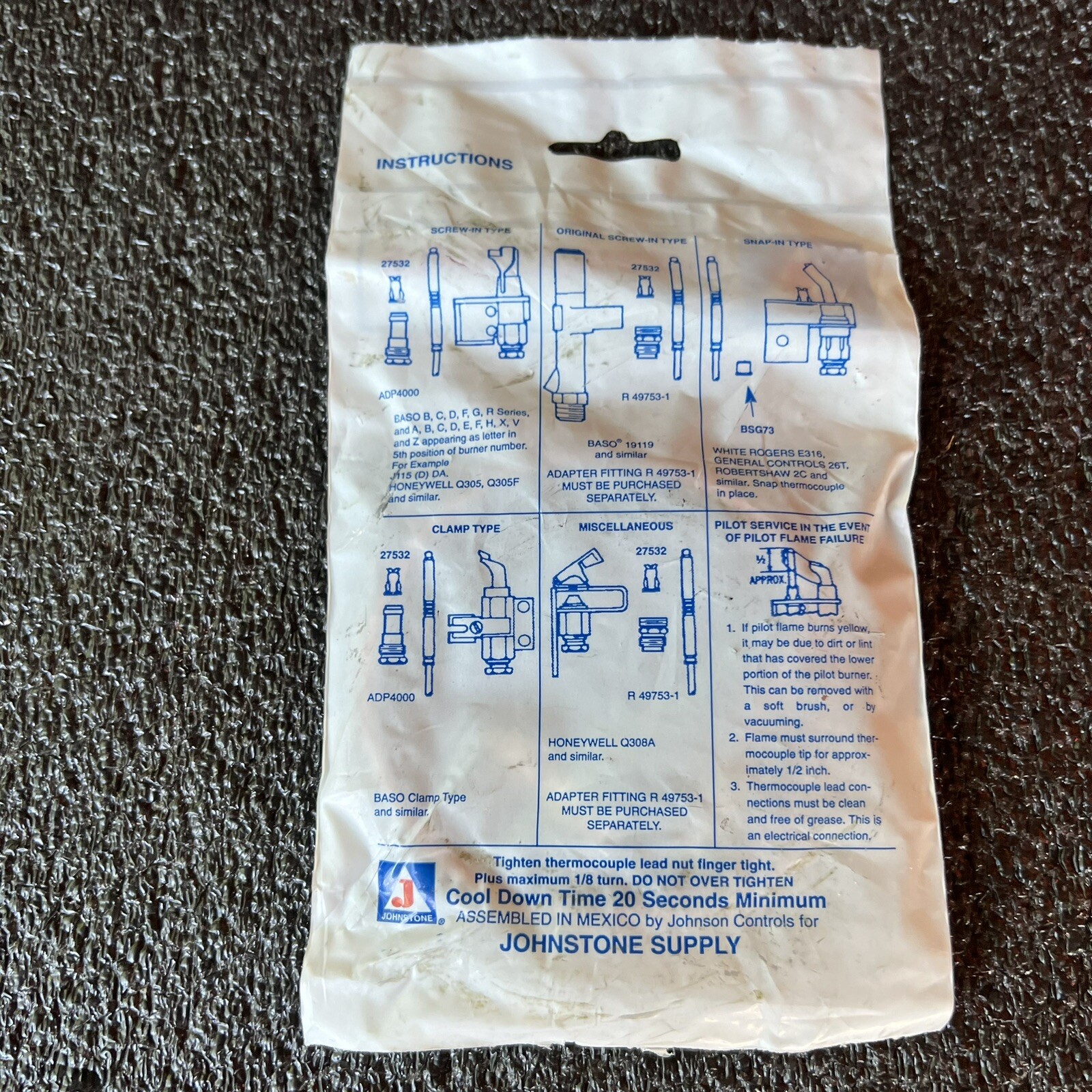 NEW OLD STOCK JOHNSTONE 30″ UNIVERSAL THERMOCOUPLE L36-070 *Free Shipping*