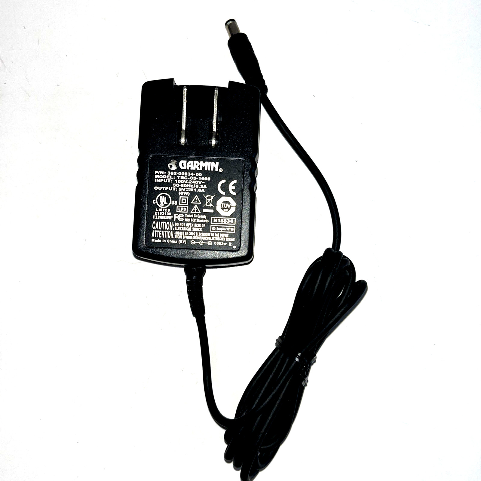 Genuine Garmin A/C Travel Charger 362-00034-00 TRC-05-1600 5V – 1.6A