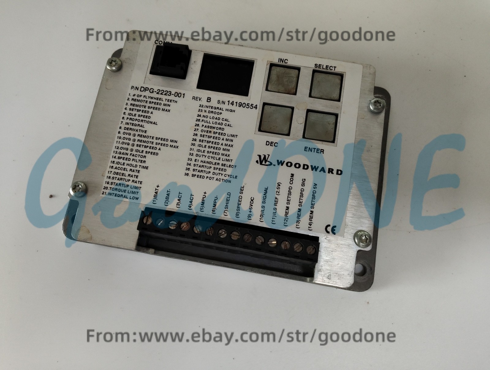 1PC USED FOR Woodward DPG-2223-001 Digital Diesel Governor Speed Controller