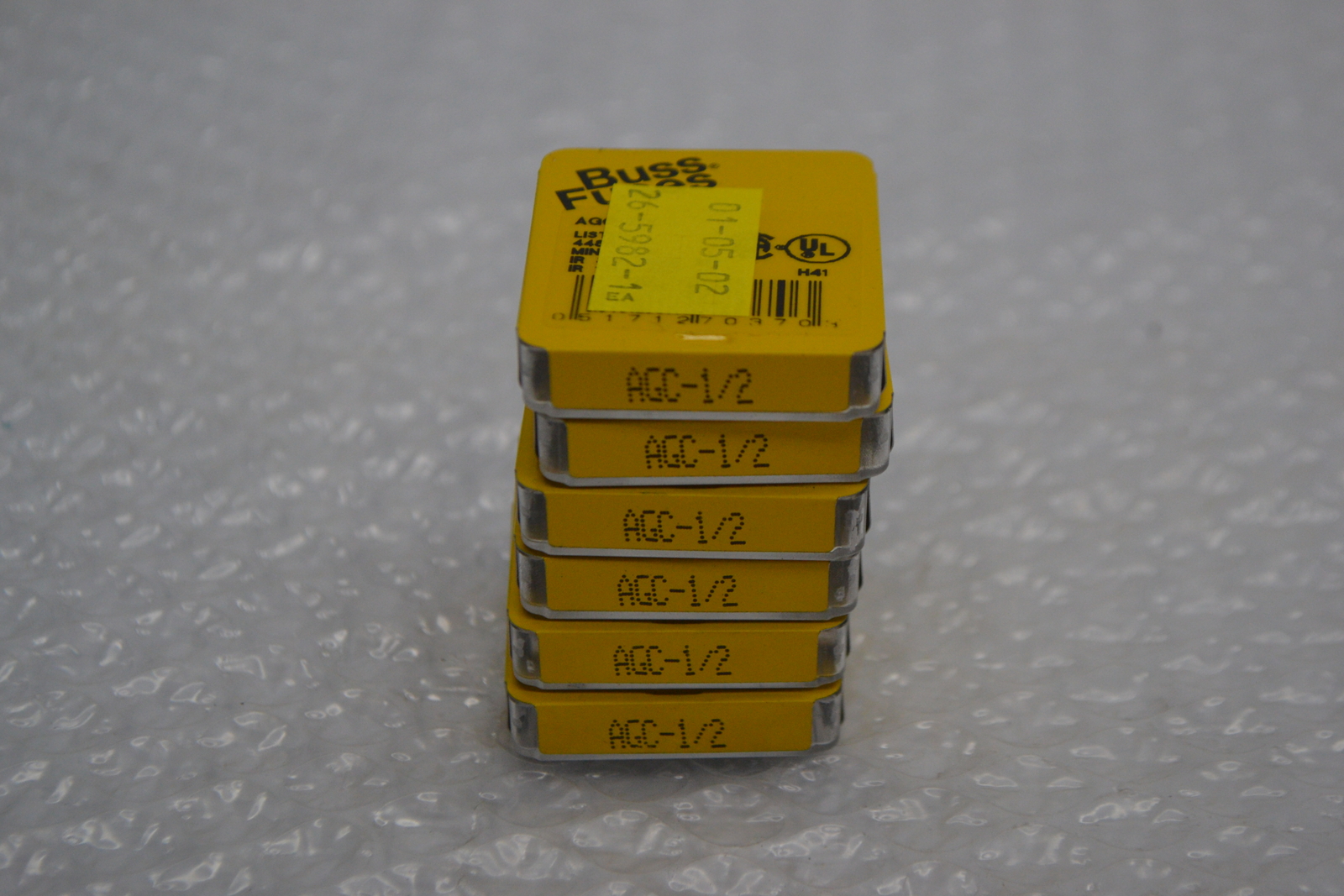 BUSSMANN AGC-1/2 FUSE LOT OF 6 PKG OF 5 NSMP