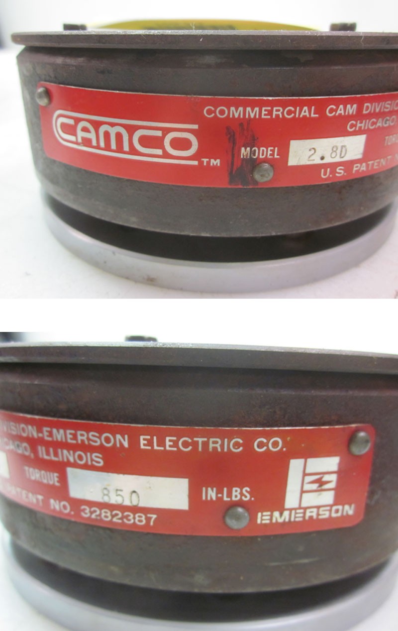 Camco Emerson 2.8D D-Type Indexer Overload Clutch 850-In-Lbs + Plate