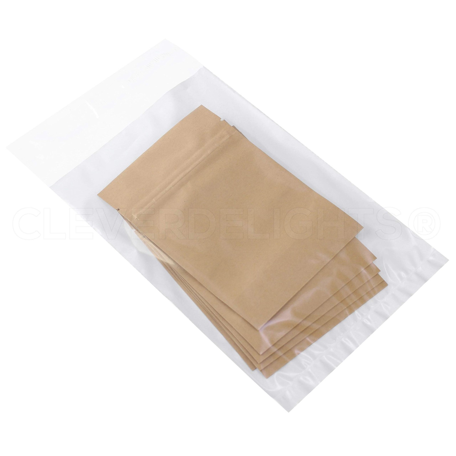 CleverDelights 6″ x 9″ Clear Front Poly Mailers – 2000 Pack – Strong Self-Sealin