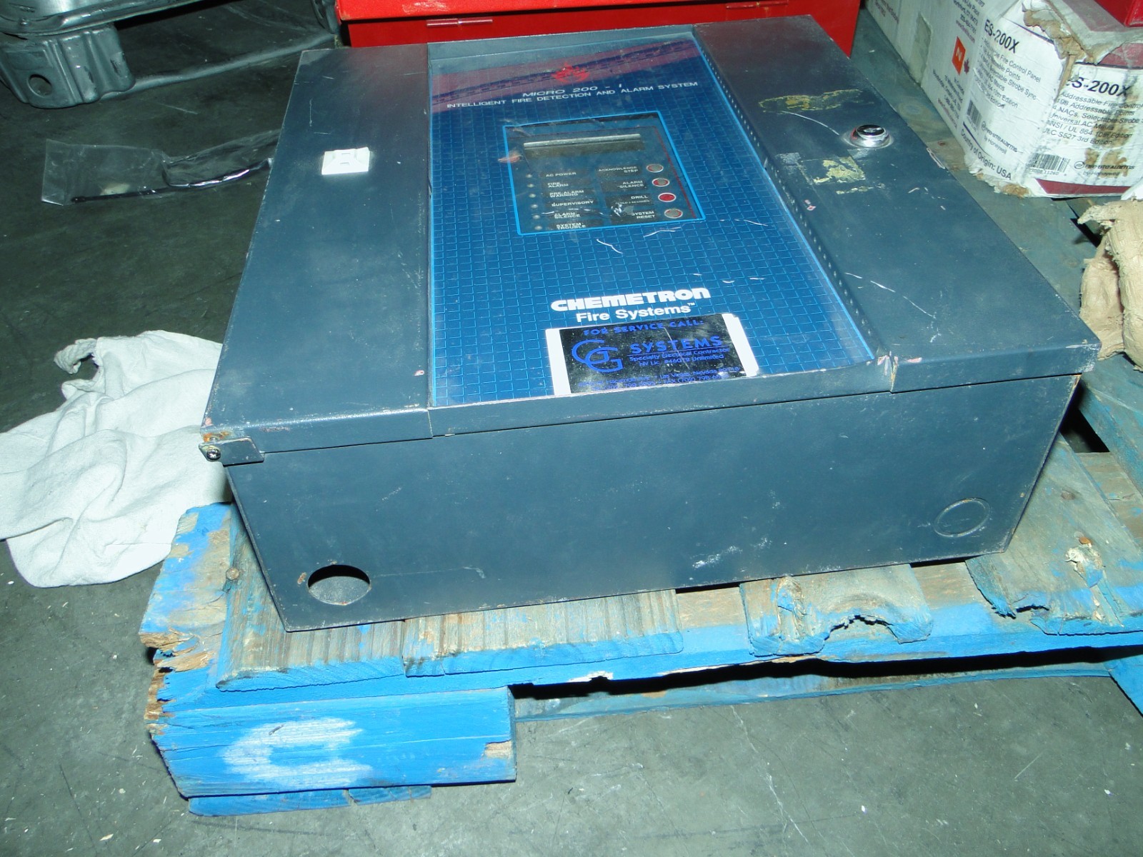 Chemetron Micro 200-I Intelligent Fire Detection and Alarm System Untested READ
