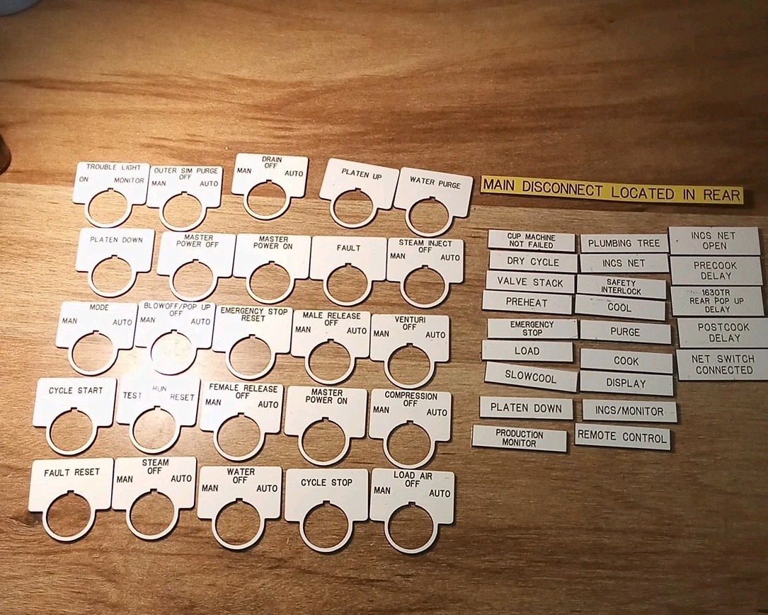Unbranded Assorted Industrial Labels