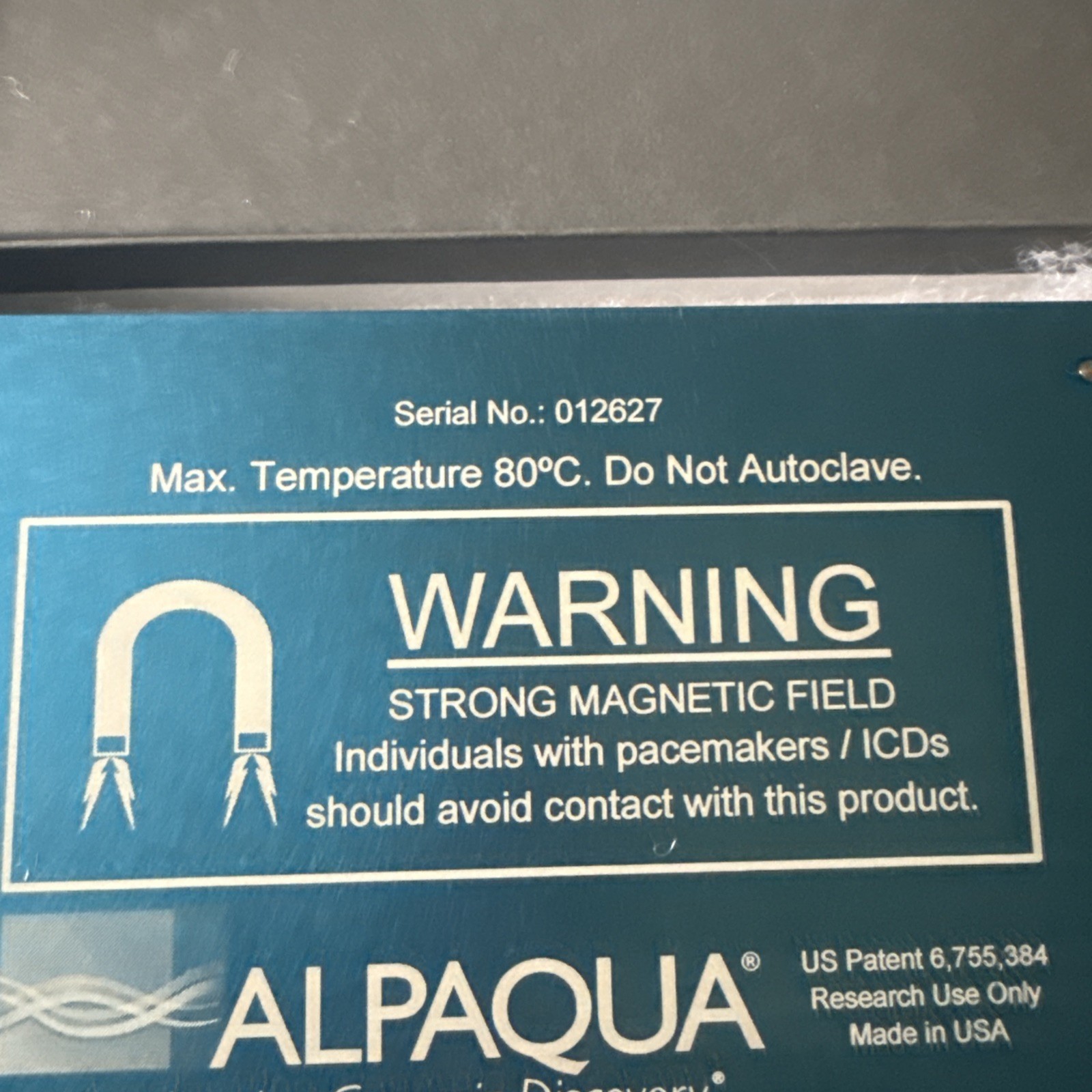 NEW ALPAQUA/HAMILTON ENHANCED UNIVERSAL MAGNET PLATE A001322