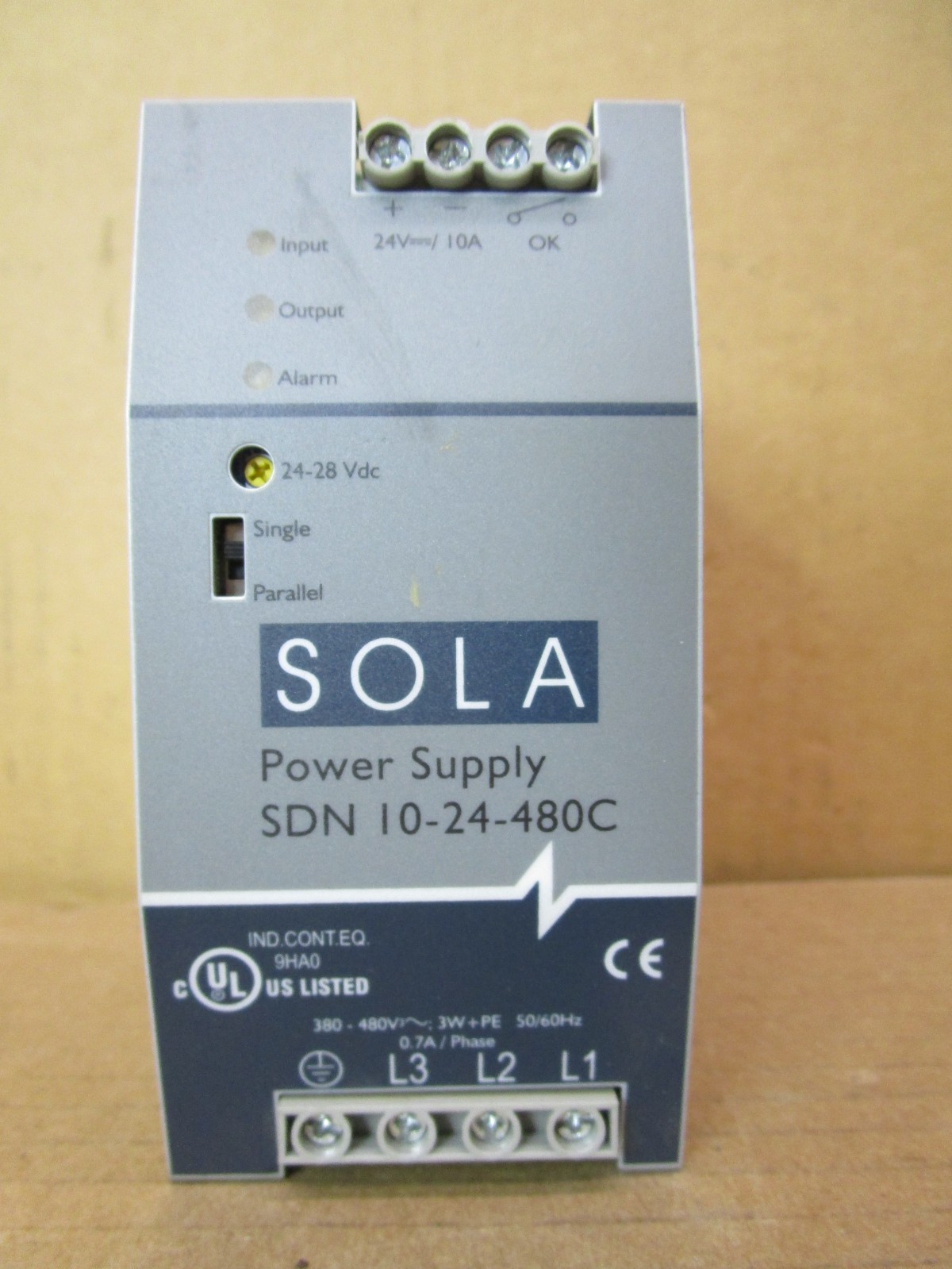 Emerson SDN 10-24-480C SOLA Power Supply OK Contact Rating 50V/0.2A 51981HM