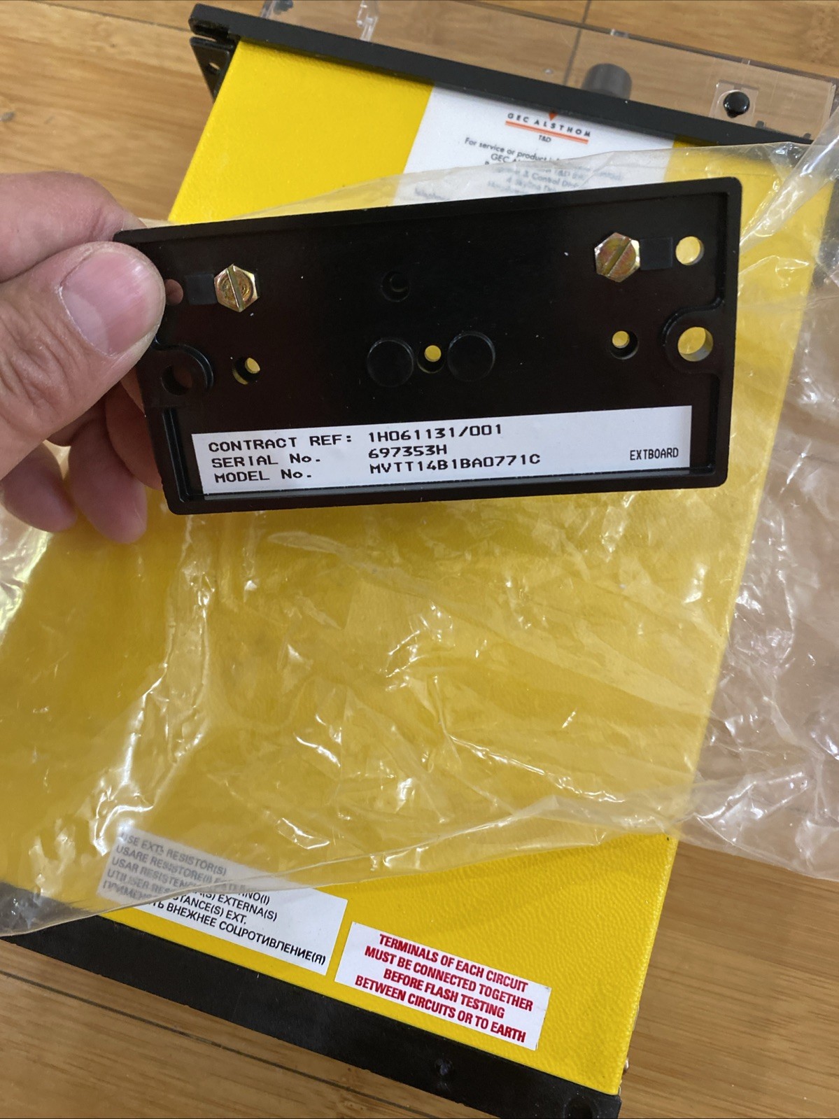 GEC Alsthom Time Delay Relay MVTT14B1BA0771C